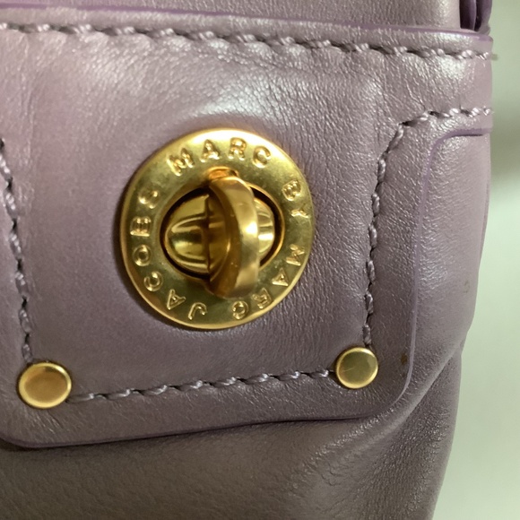 Marc By Marc Jacobs Purple Mauve Leather Totally Turnlock. Crossbody Bag - Picture 3 of 11